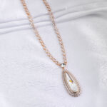 Teardrop Stone Pendant Necklace