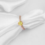 Aurora Glow Yellow Crystal Ring