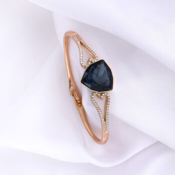 Rose Gold Blue Stone Bracelet for Women