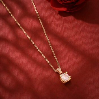 Square Crystal Chain Pendant