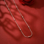 Silver Beaded Simple Chain